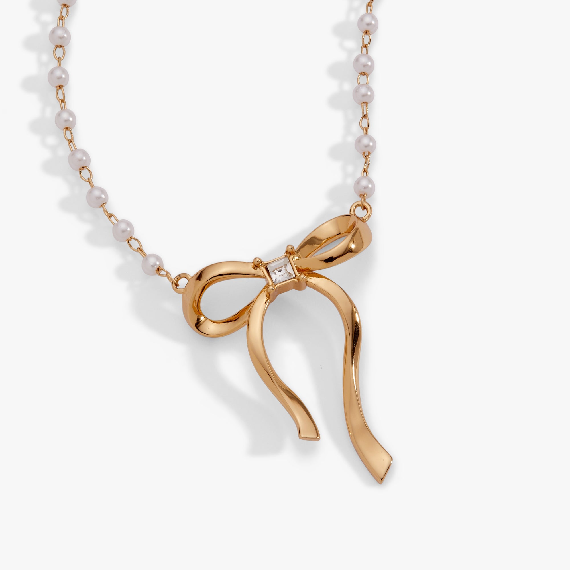 Pearl Coquette Necklace Gold | Alex and Ani