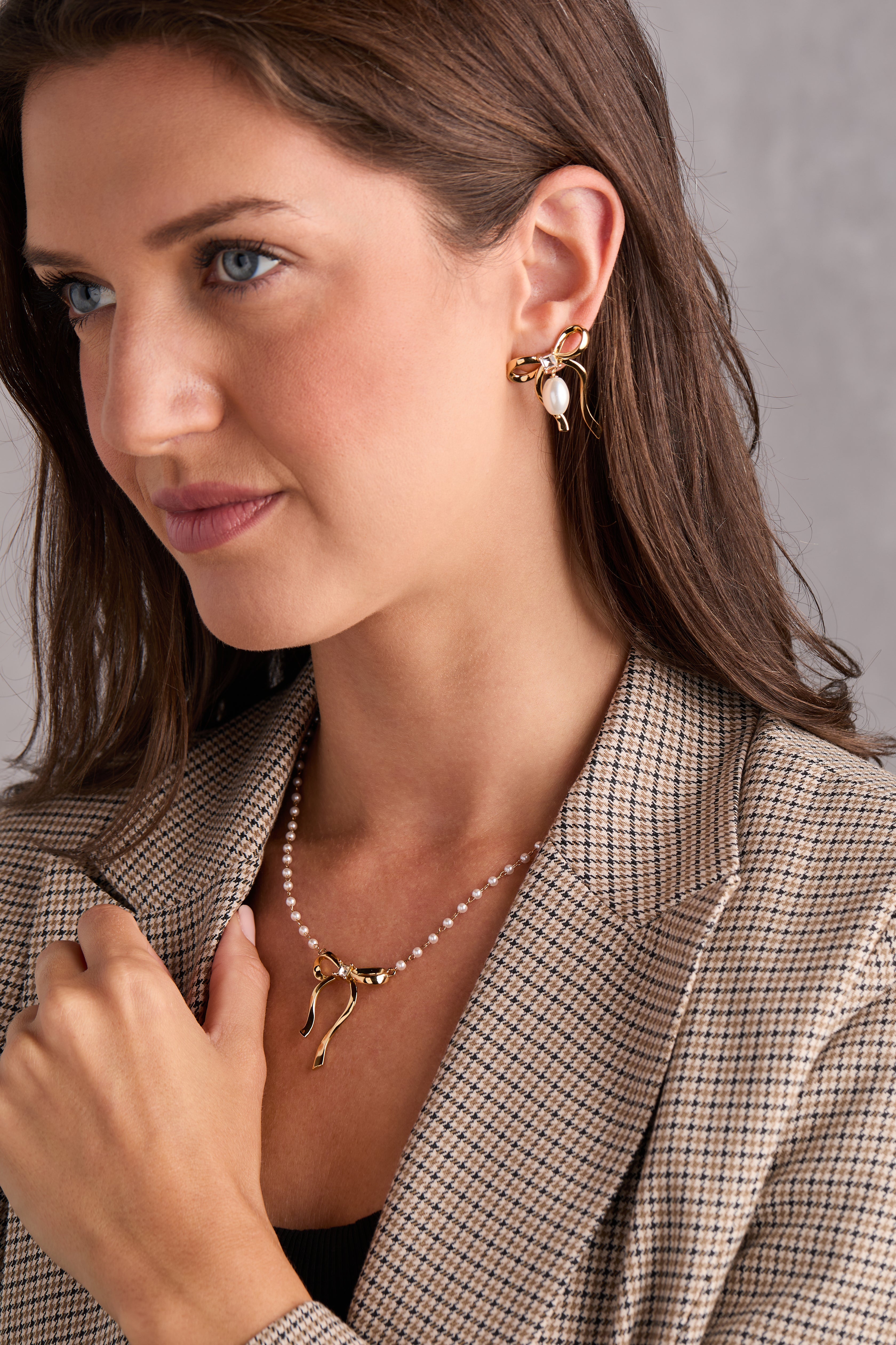 Pearl Coquette Necklace Gold | Alex and Ani
