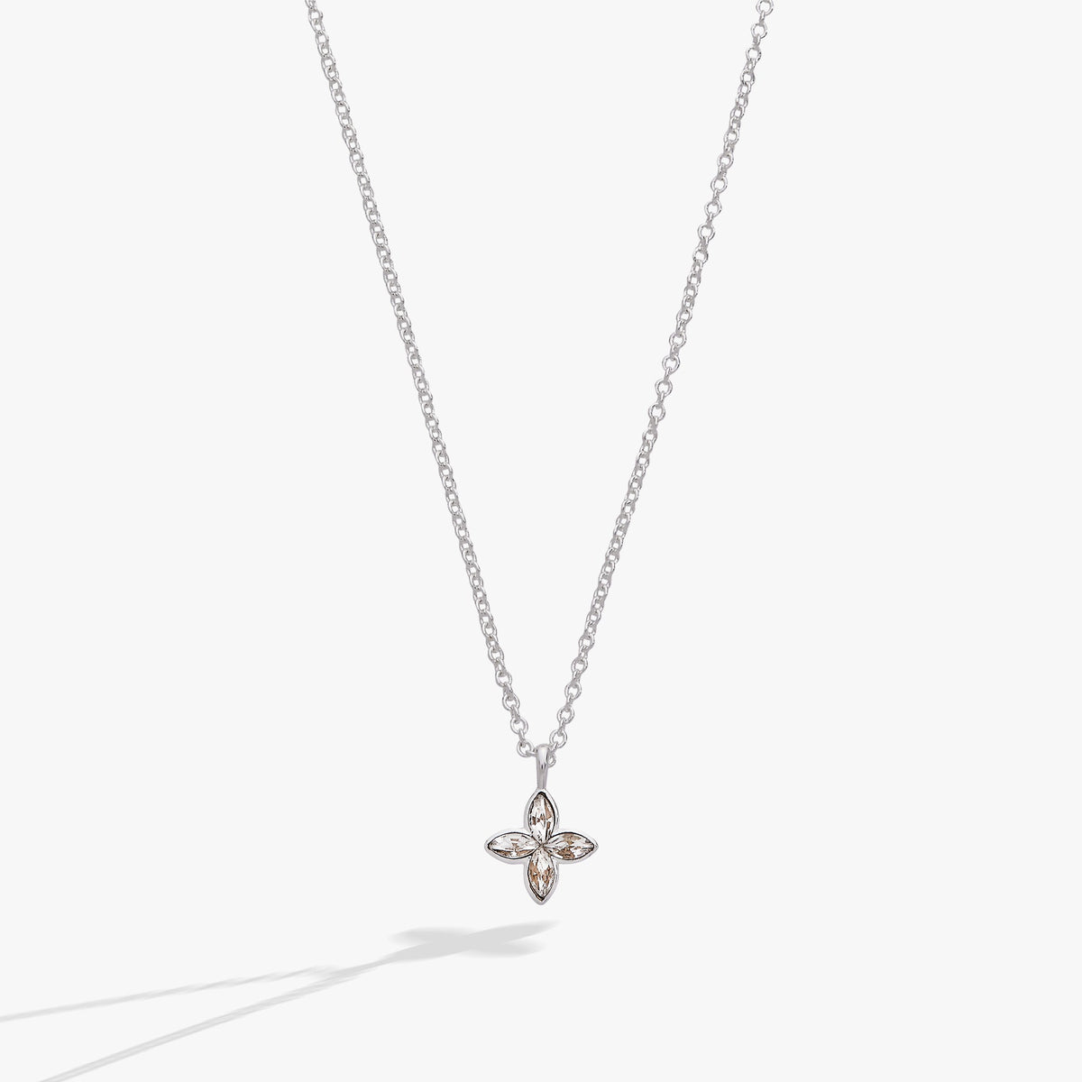 Crystal Logo Star Necklace Silver | Alex and Ani