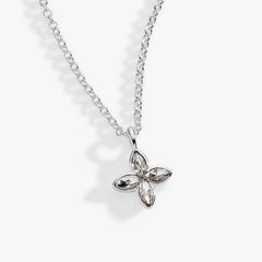 Crystal Logo Star Necklace Silver | Alex and Ani