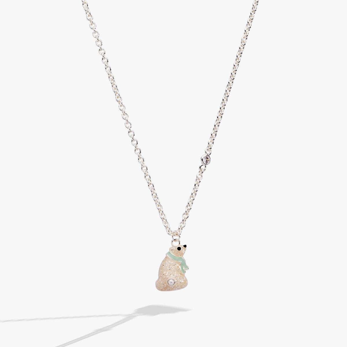Polar Bear Pendant Necklace Silver | Alex and Ani