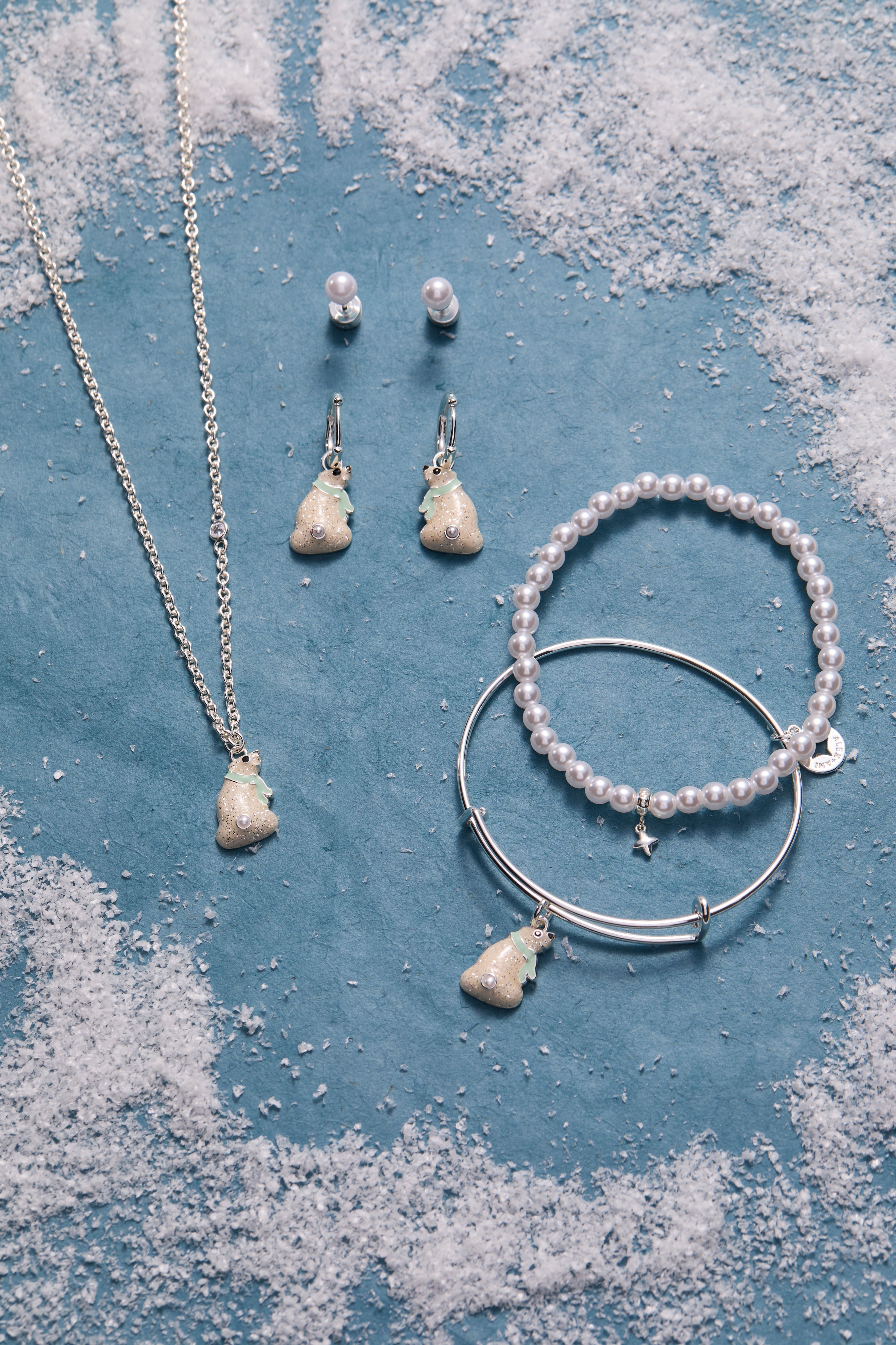 Polar Bear Pendant Necklace Silver | Alex and Ani