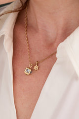 Hanukkah Duo Charm Necklace Gold | Alex and Ani
