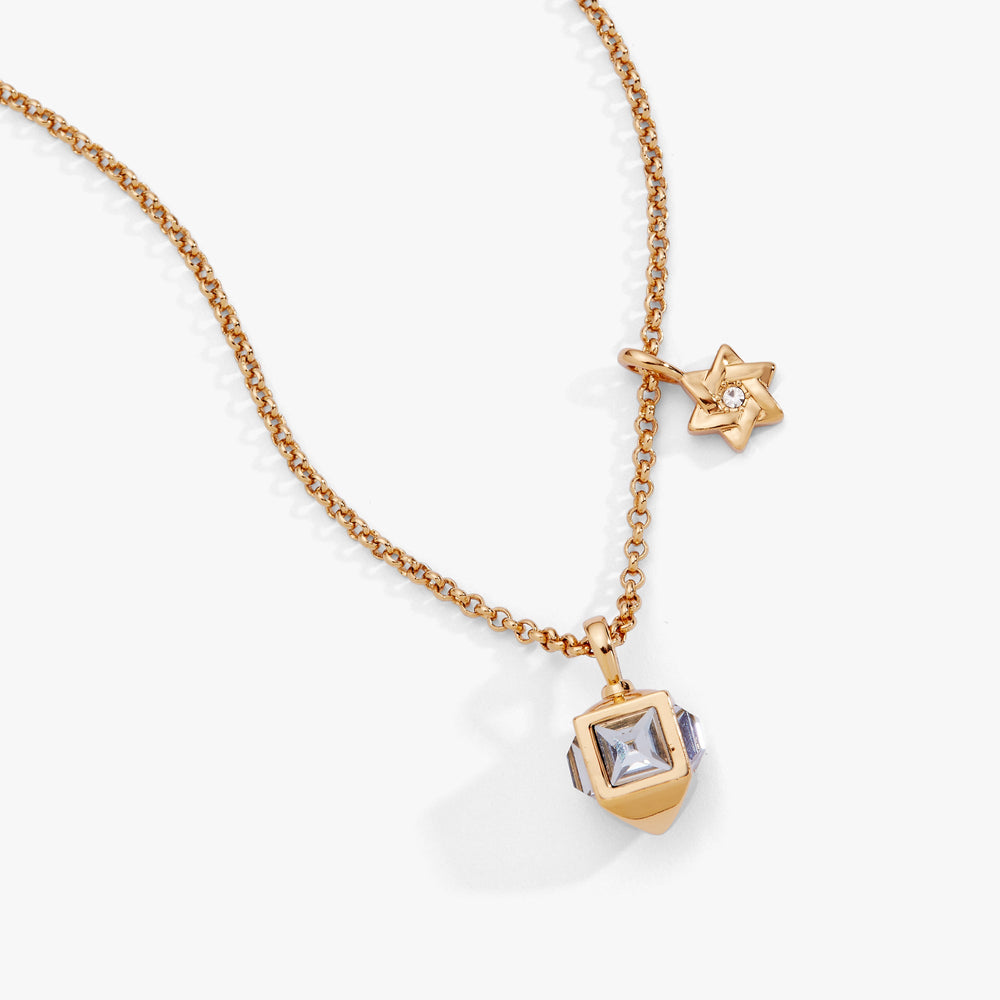 Hanukkah Duo Charm Necklace Gold | Alex and Ani