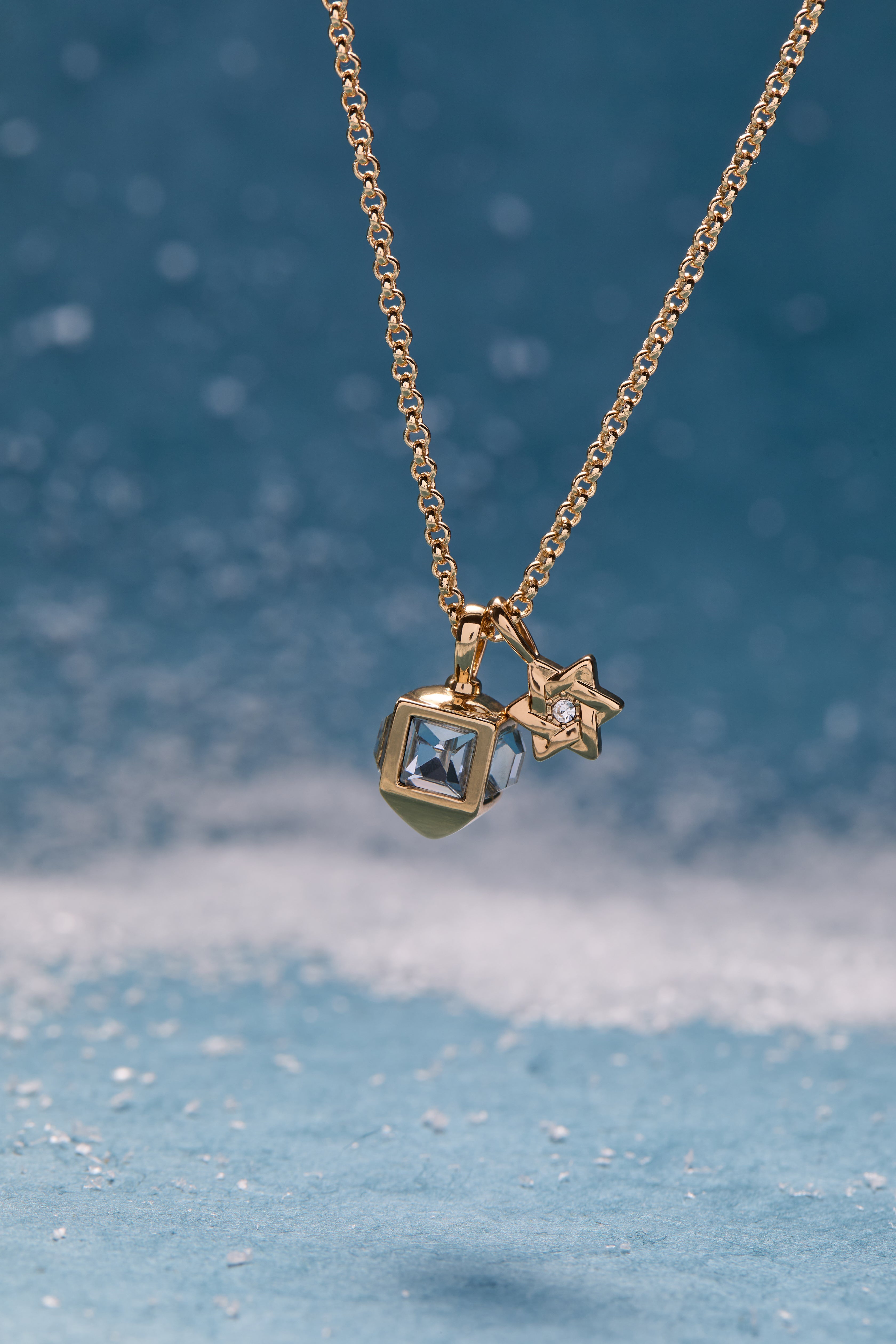 Hanukkah Duo Charm Necklace Gold | Alex and Ani
