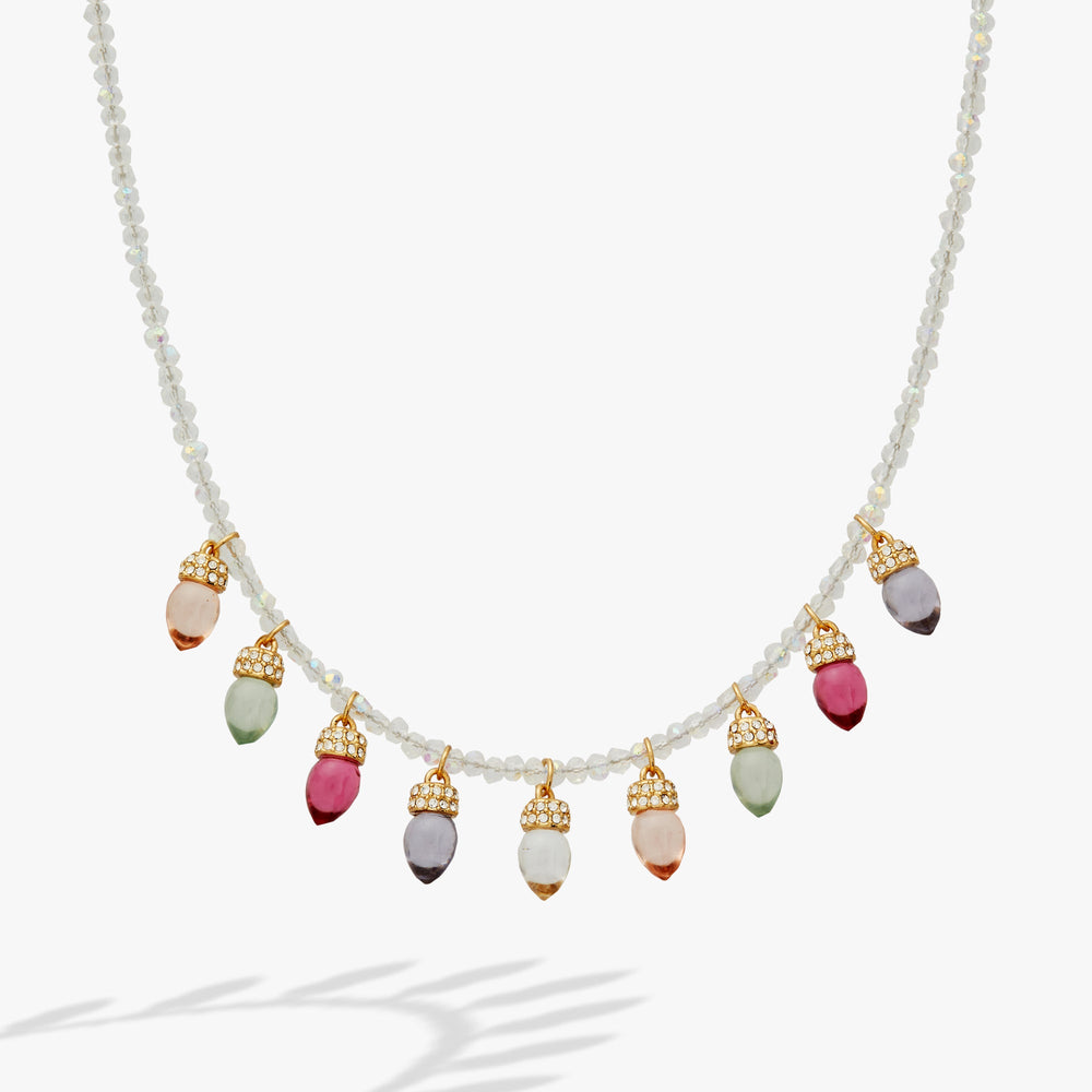 Light Bulb Beaded Necklace Gold | Alex and Ani