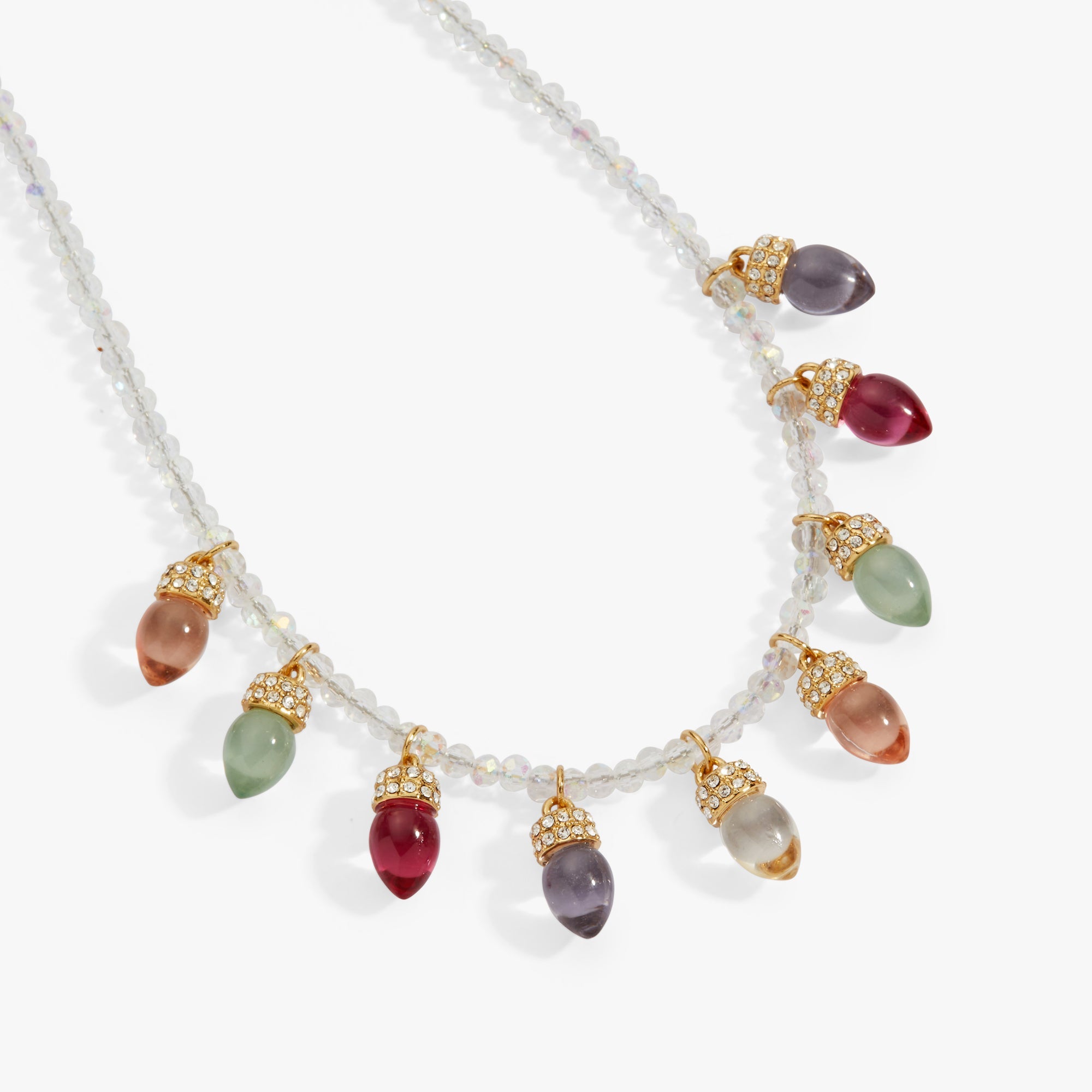 Light Bulb Beaded Necklace Gold | Alex and Ani