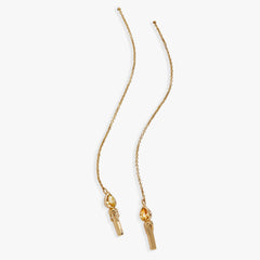 Harry Potter™ Great Hall Candle Threader Earrings Gold | Alex and Ani