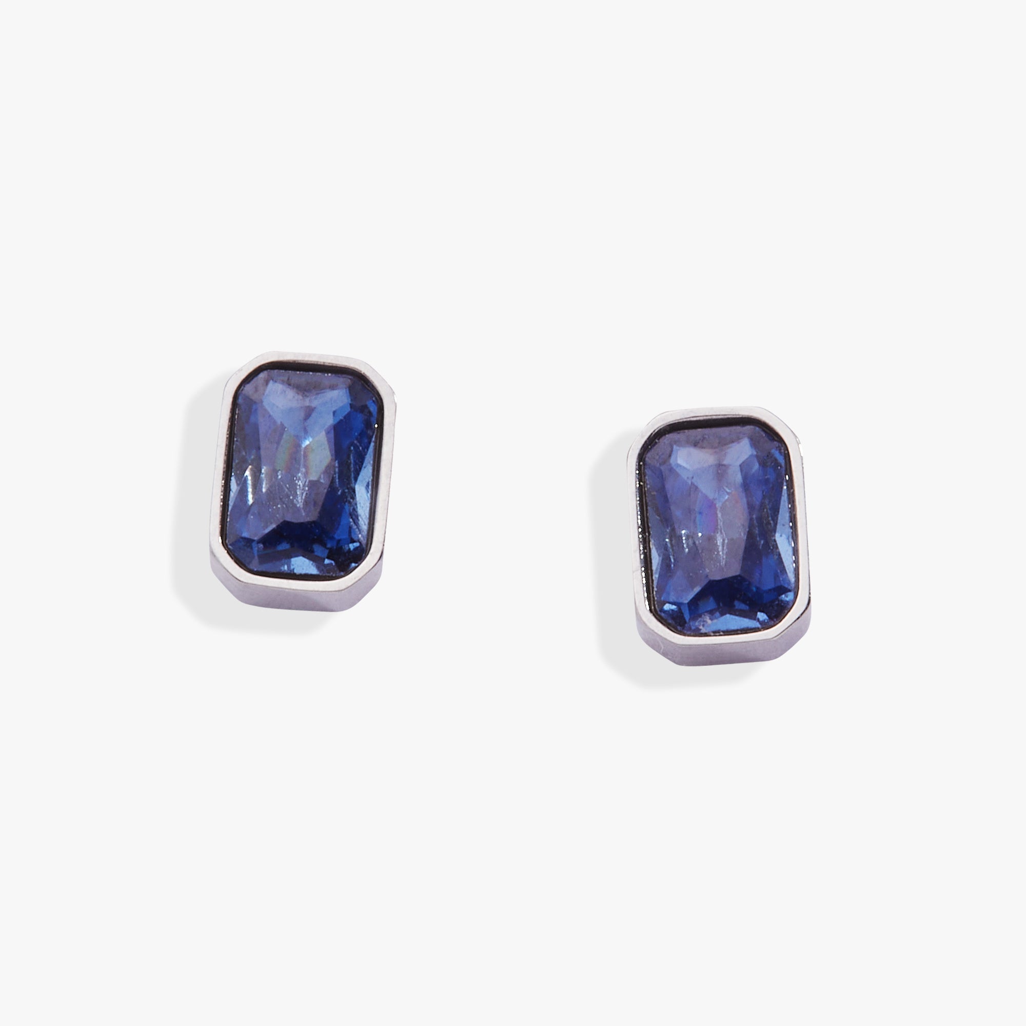 September Emerald-Cut Birthstone Stud Stainless Steel Gold | Alex and Ani
