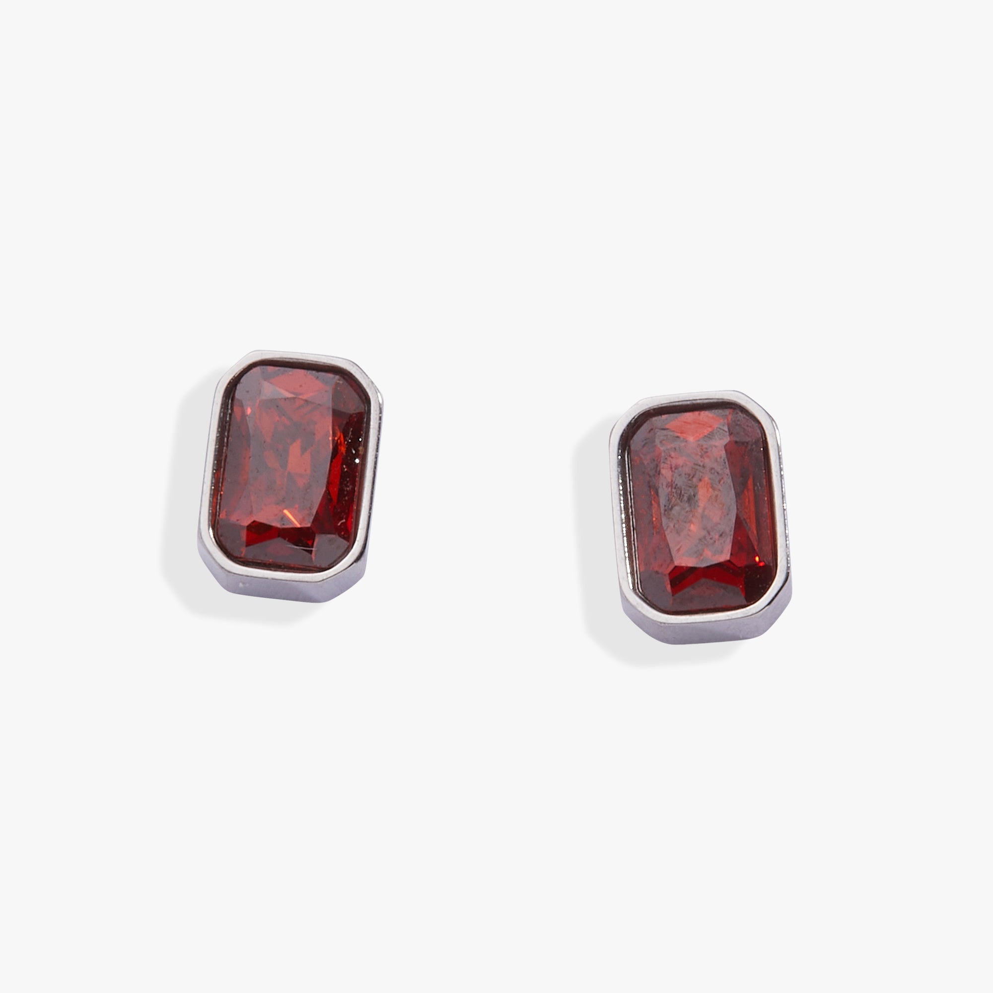 January Emerald-Cut Birthstone Stud Stainless Steel Gold | Alex and Ani