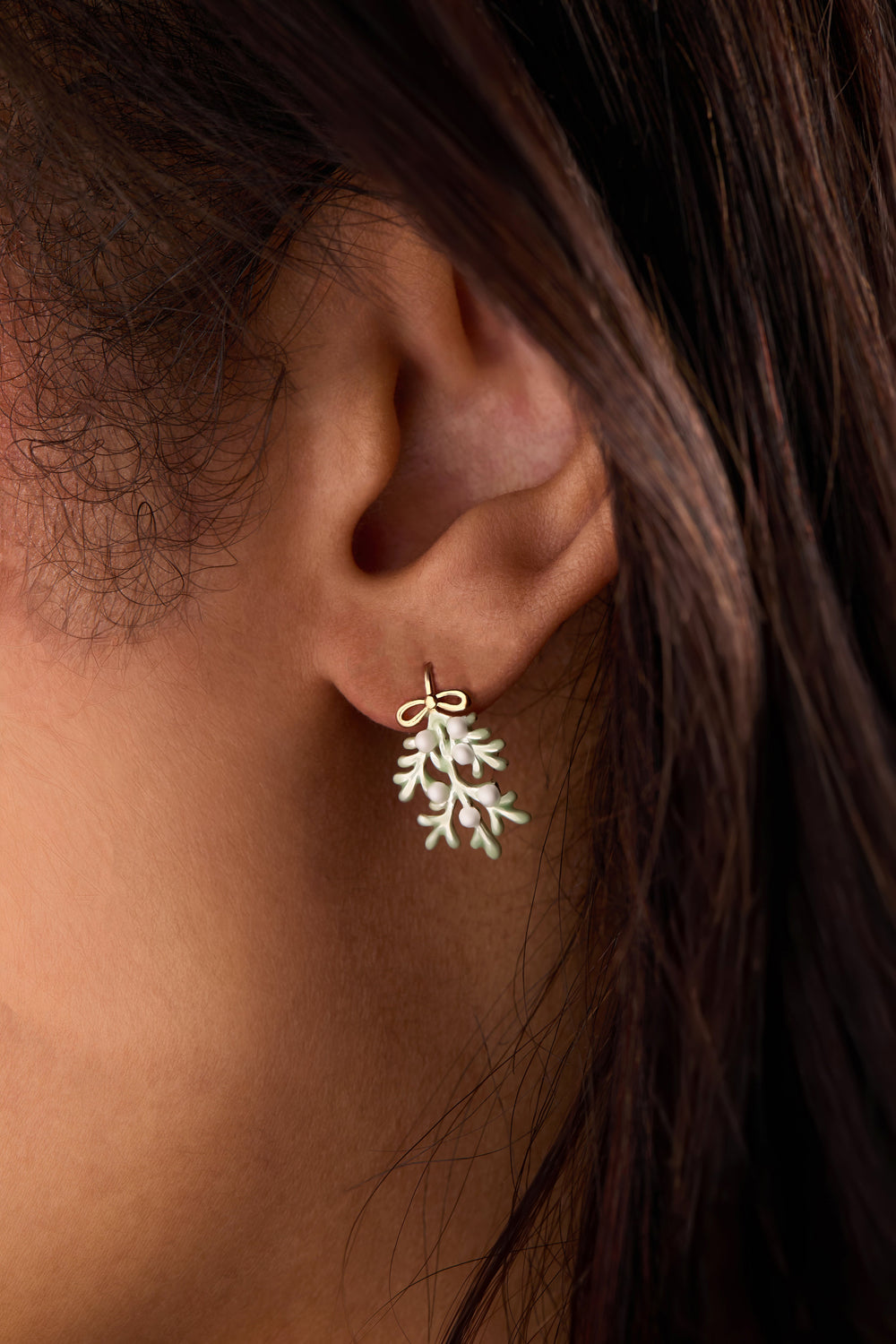 Mistletoe Earrings Gold | Alex and Ani