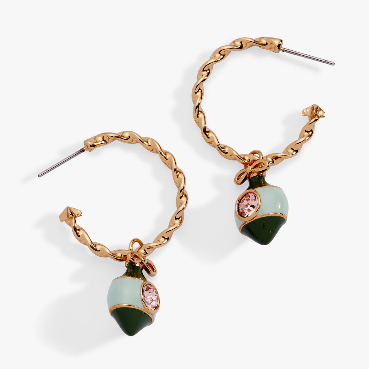 Ornament Hoop Earrings Gold | Alex and Ani