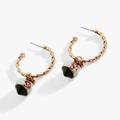 Ornament Hoop Earrings Gold | Alex and Ani