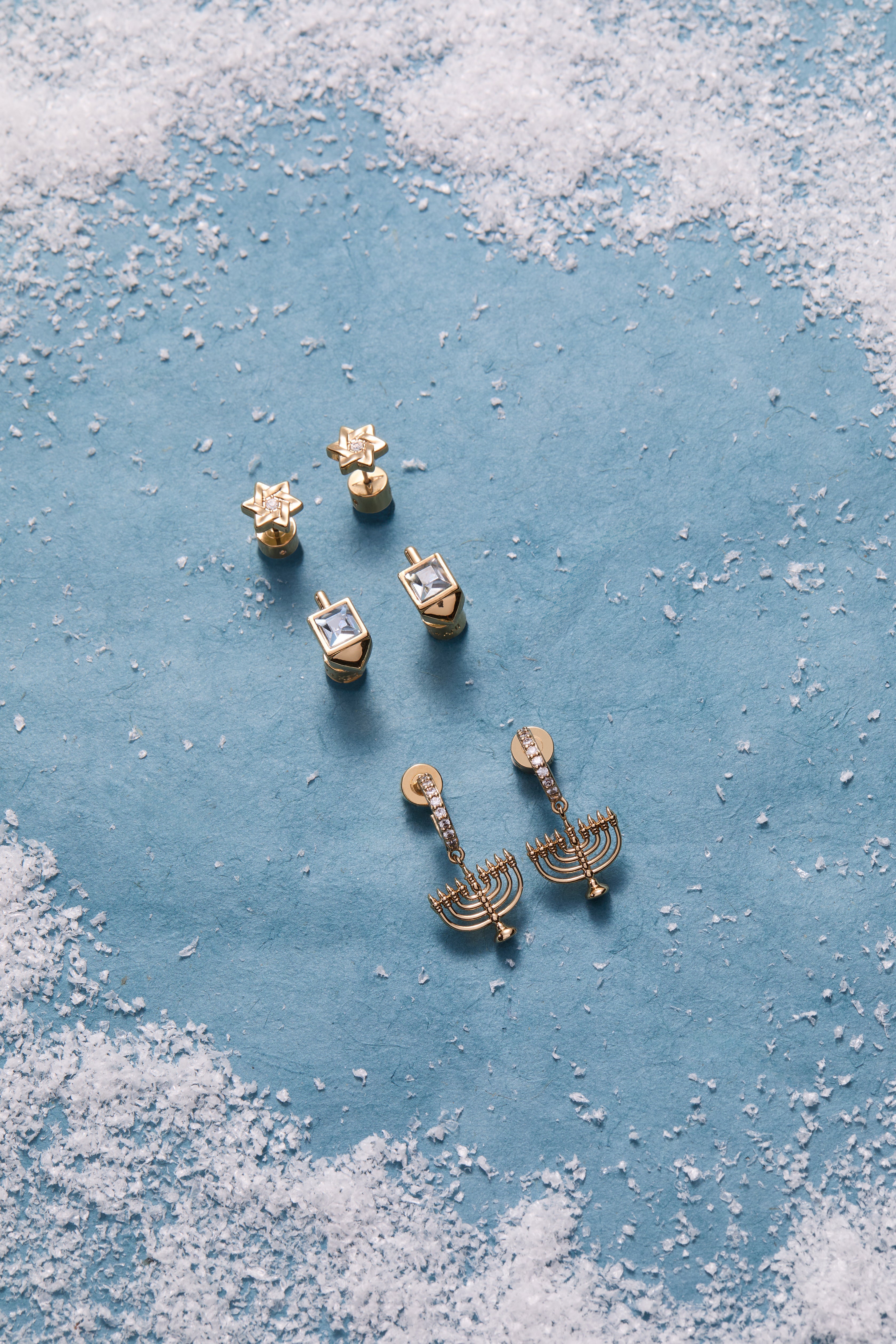 Hanukkah Stud Set Gold | Alex and Ani