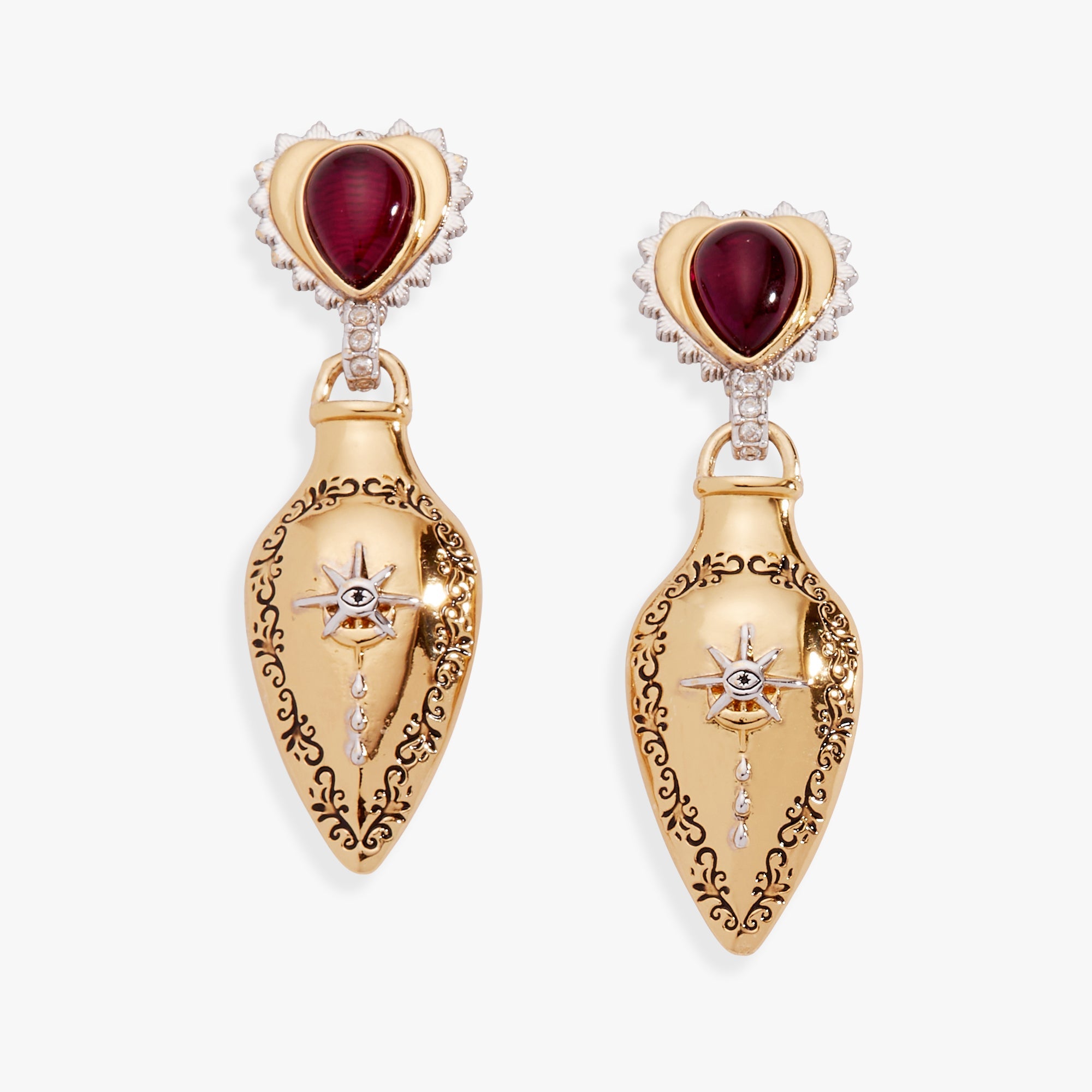 Moon Magic Potion Bottle Drop Earring Gold | Alex and Ani