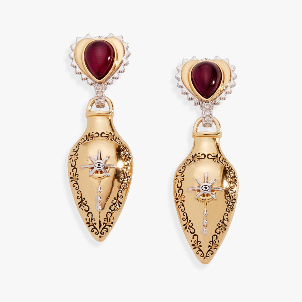 Moon Magic Potion Bottle Drop Earring Gold | Alex and Ani