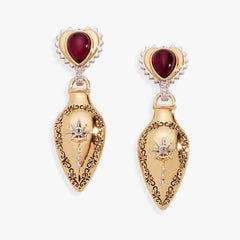 Moon Magic Potion Bottle Drop Earring Gold | Alex and Ani
