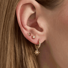9 Pc Celestial Earring Set Stainless Steel Gold | Alex and Ani