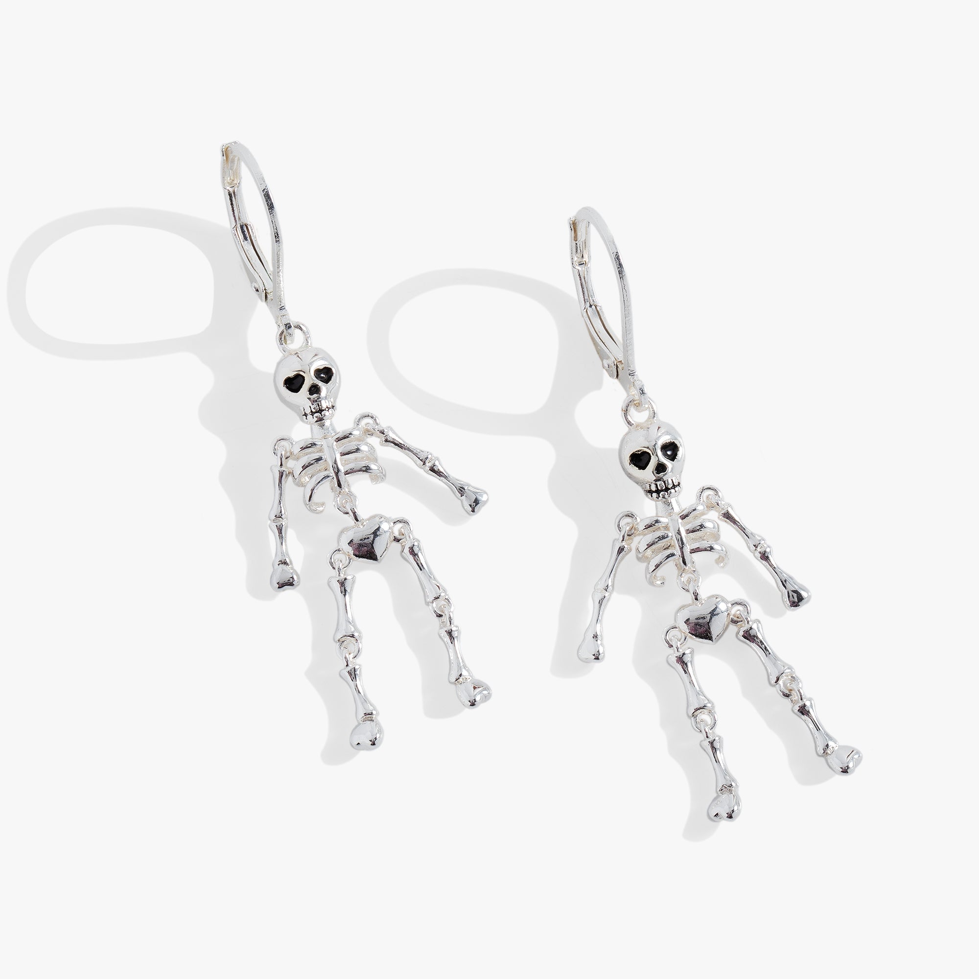 Skeleton Drop Earring Silver | Alex and Ani
