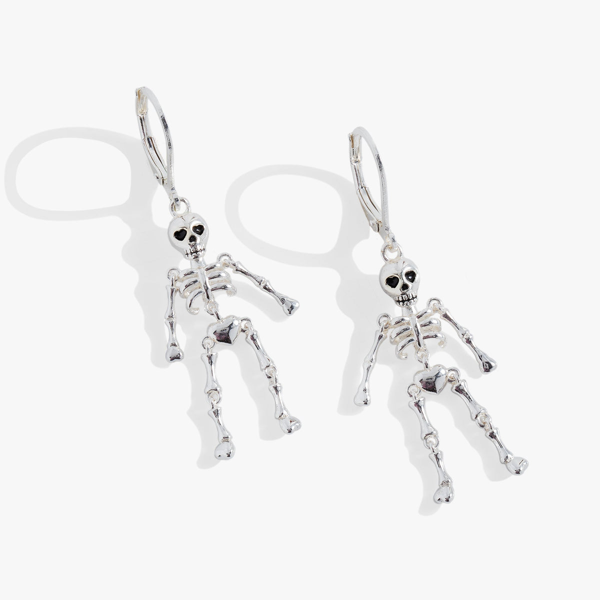 Skeleton Drop Earring Silver | Alex and Ani