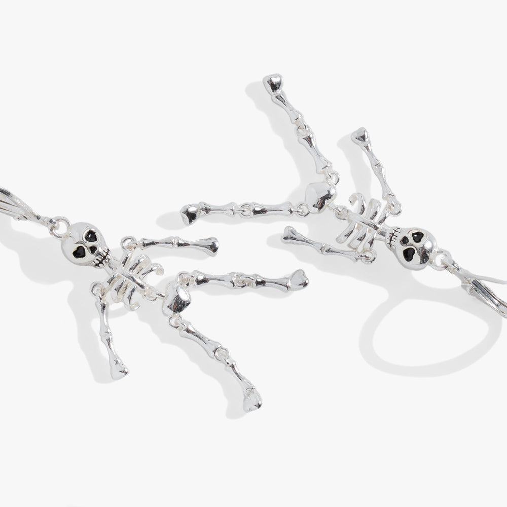 Skeleton Drop Earring Silver | Alex and Ani