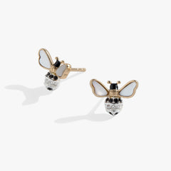 Bee Stud Earrings Two Tone | Alex and Ani