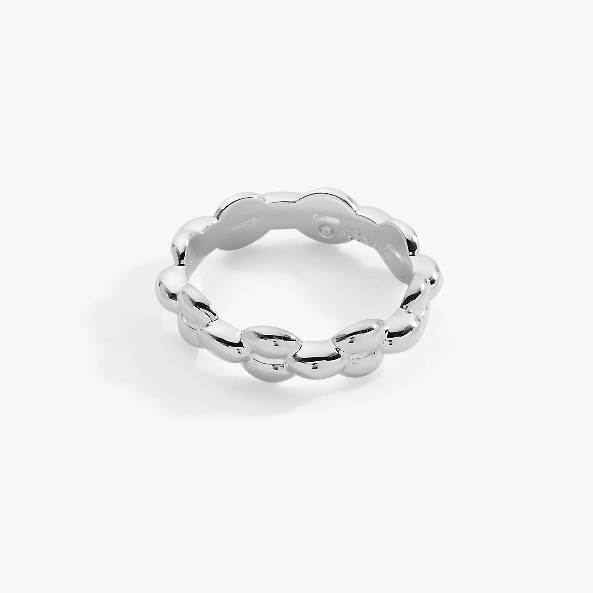 Puffy Frozen Chain Ring Silver | Alex and Ani