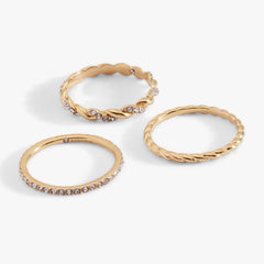 3 ring set-rope Stainless Steel Silver | Alex and Ani
