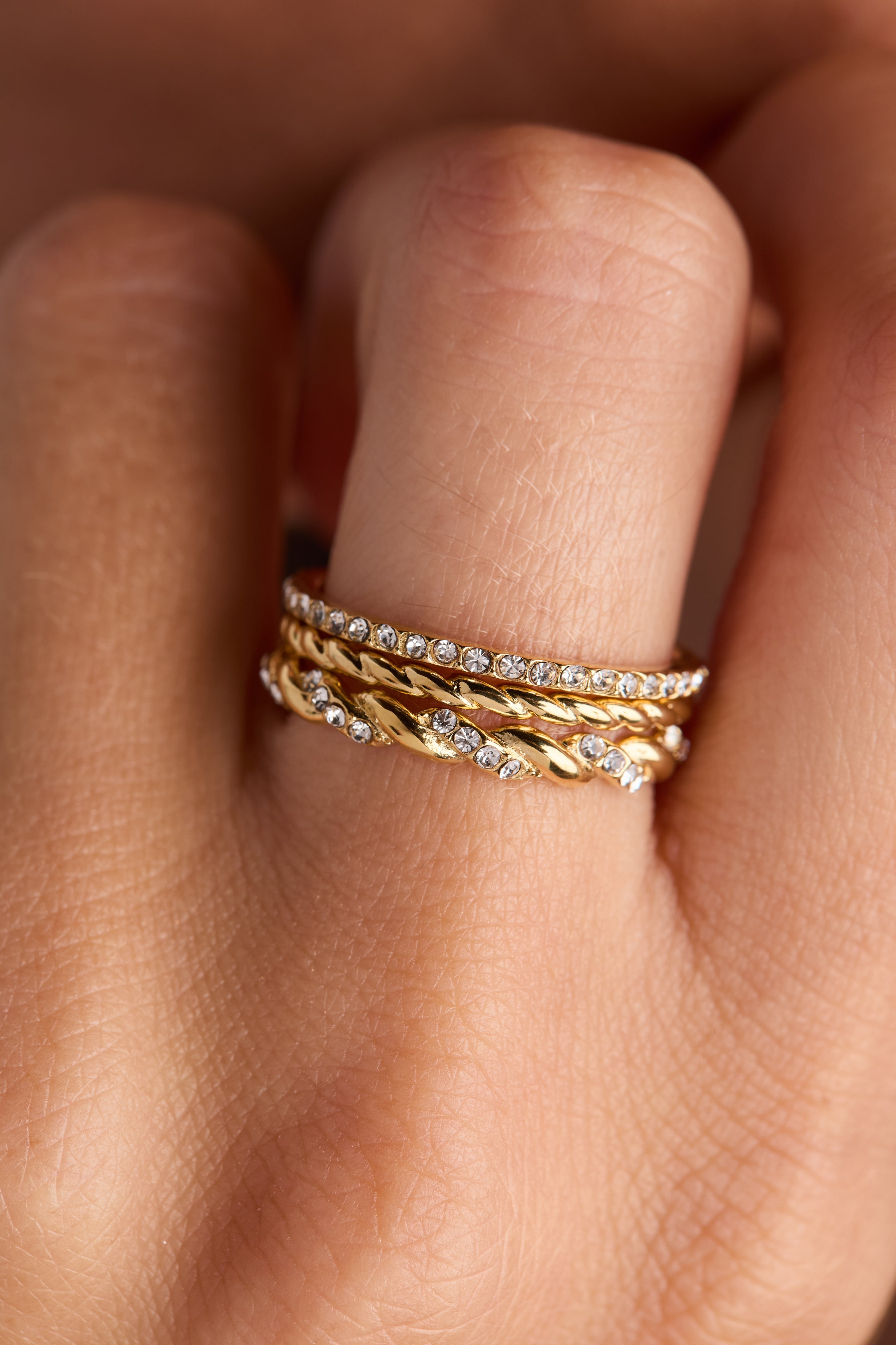 3 ring set-rope Stainless Steel Silver | Alex and Ani