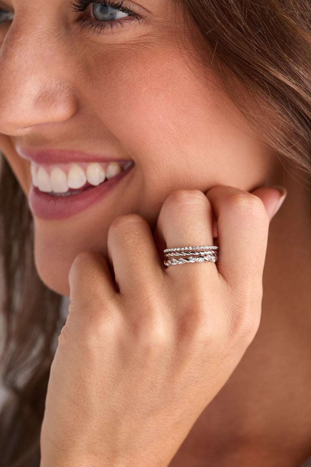 3 ring set-rope Stainless Steel Silver | Alex and Ani
