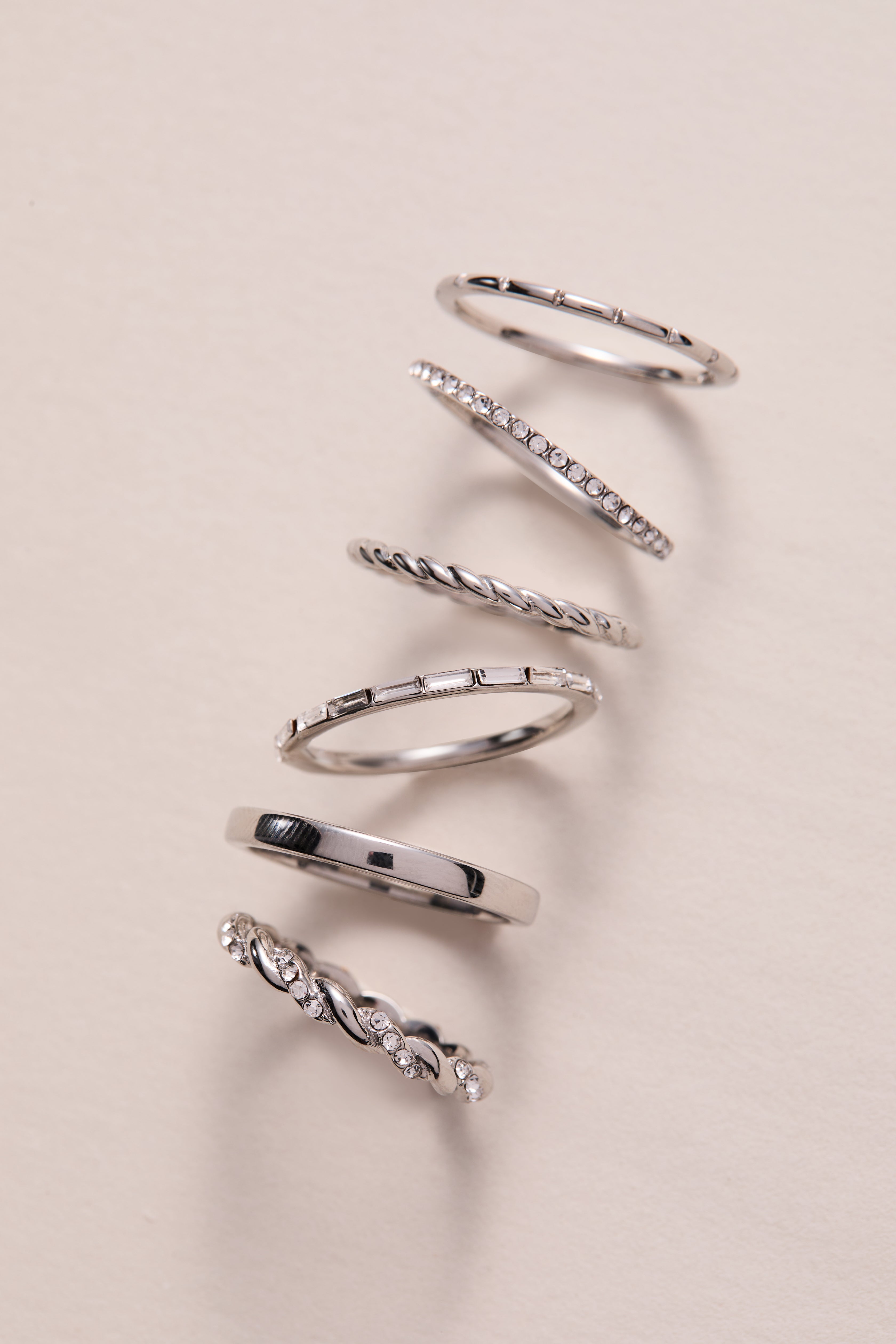3 ring set-rope Stainless Steel Silver | Alex and Ani