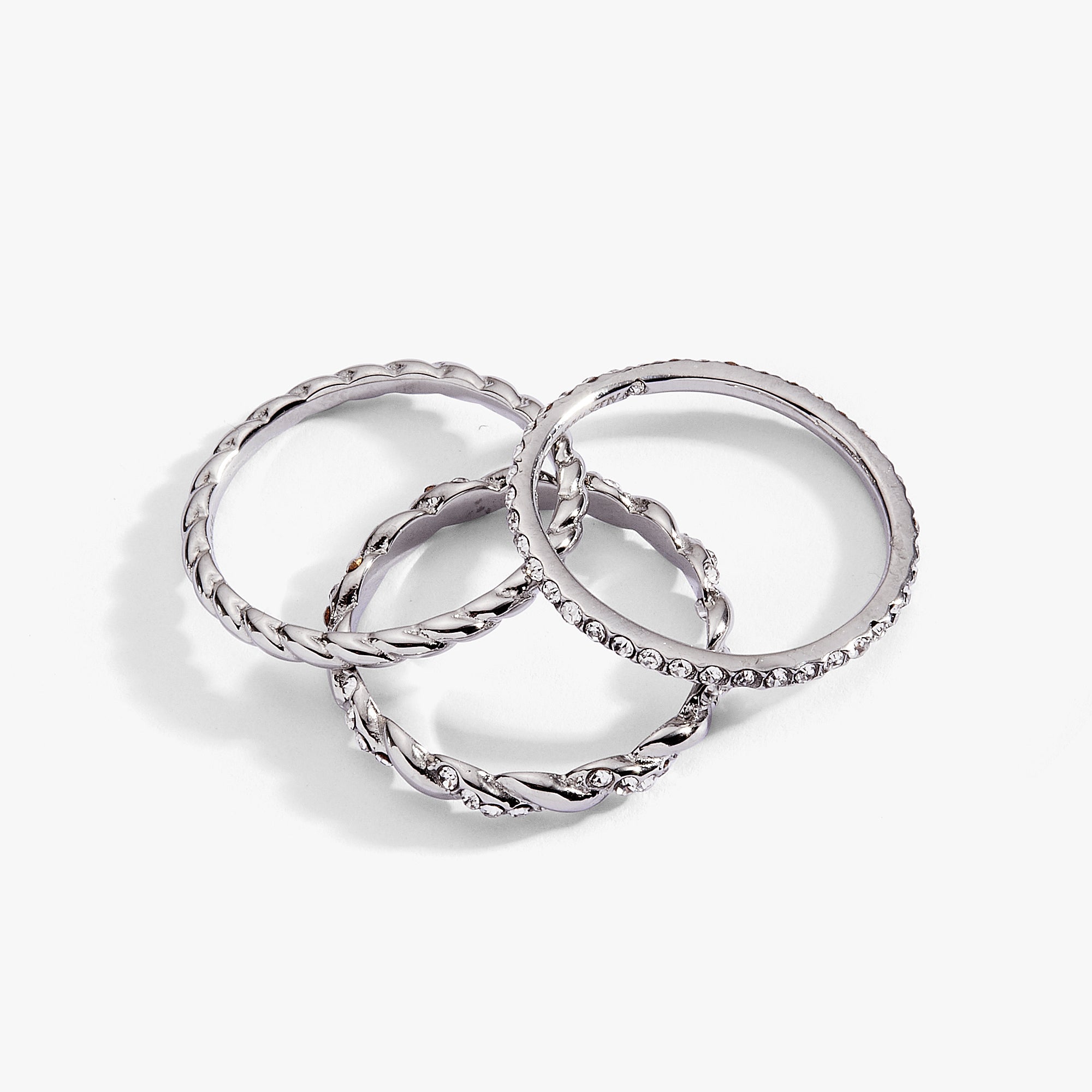 3 ring set-rope Stainless Steel Silver | Alex and Ani