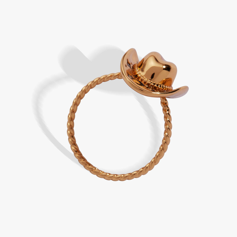Cowgirl Hat Ring Gold | Alex and Ani