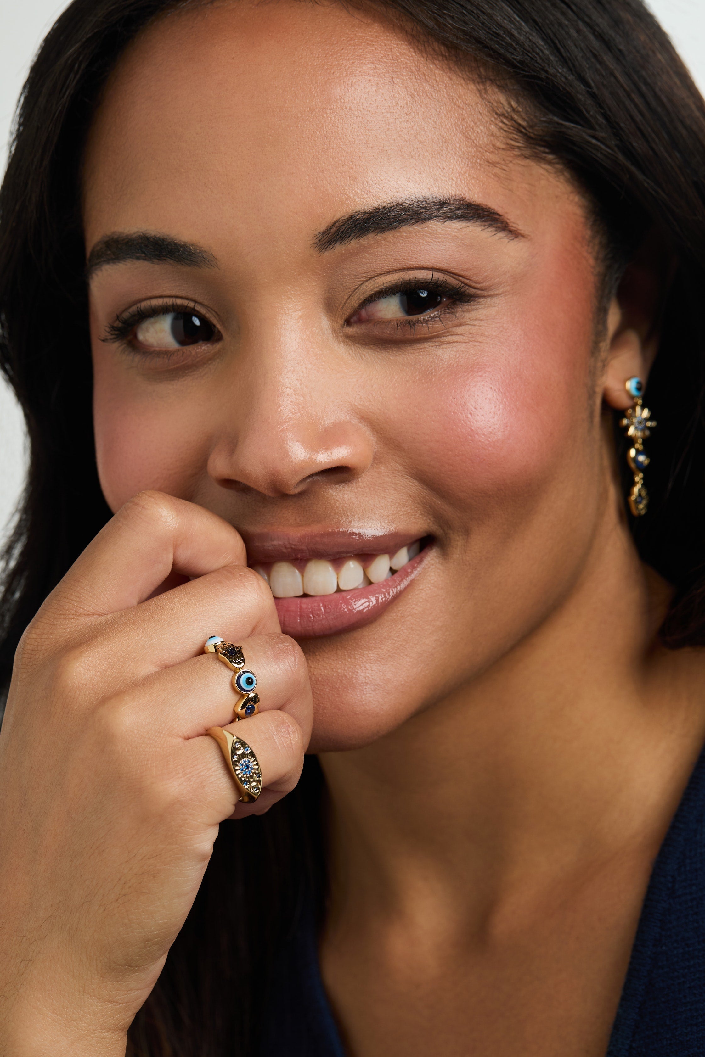 SOM - Evil Eye Signet Ring Gold | Alex and Ani