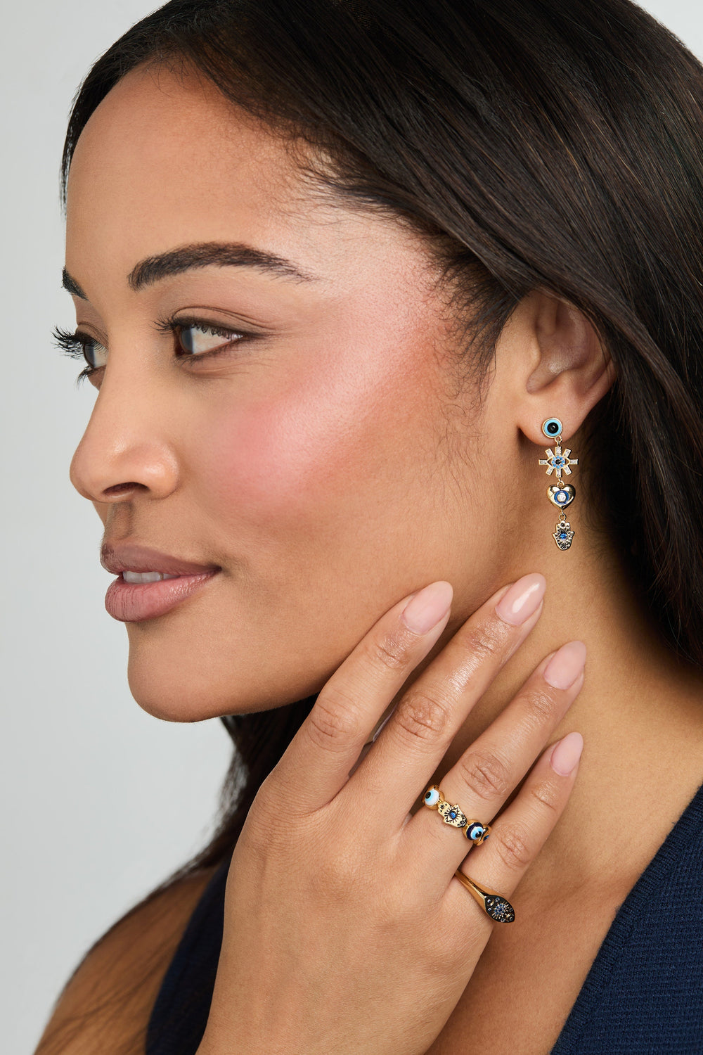 SOM - Evil Eye Signet Ring Gold | Alex and Ani