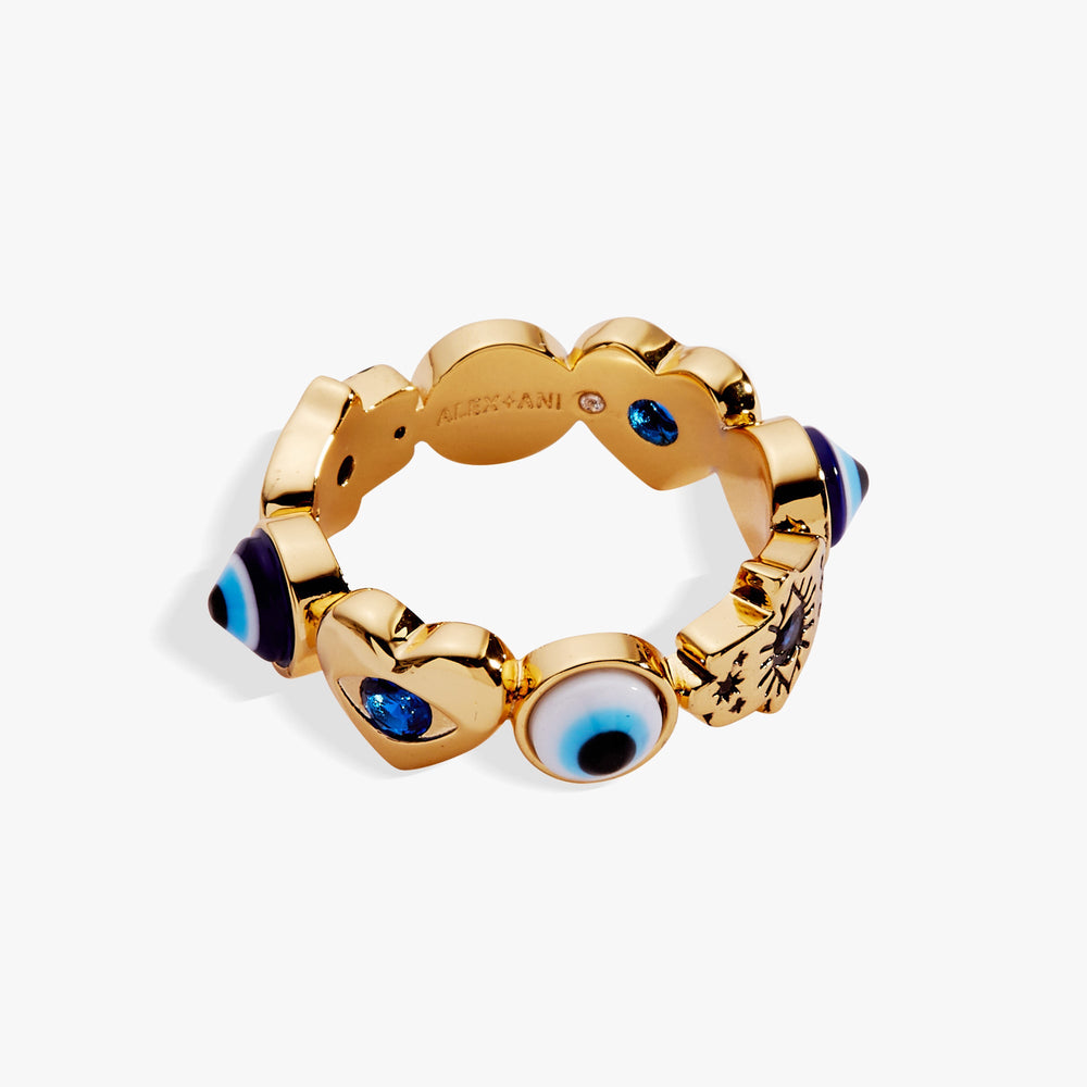 SOM - Evil Eye Band Ring Gold | Alex and Ani