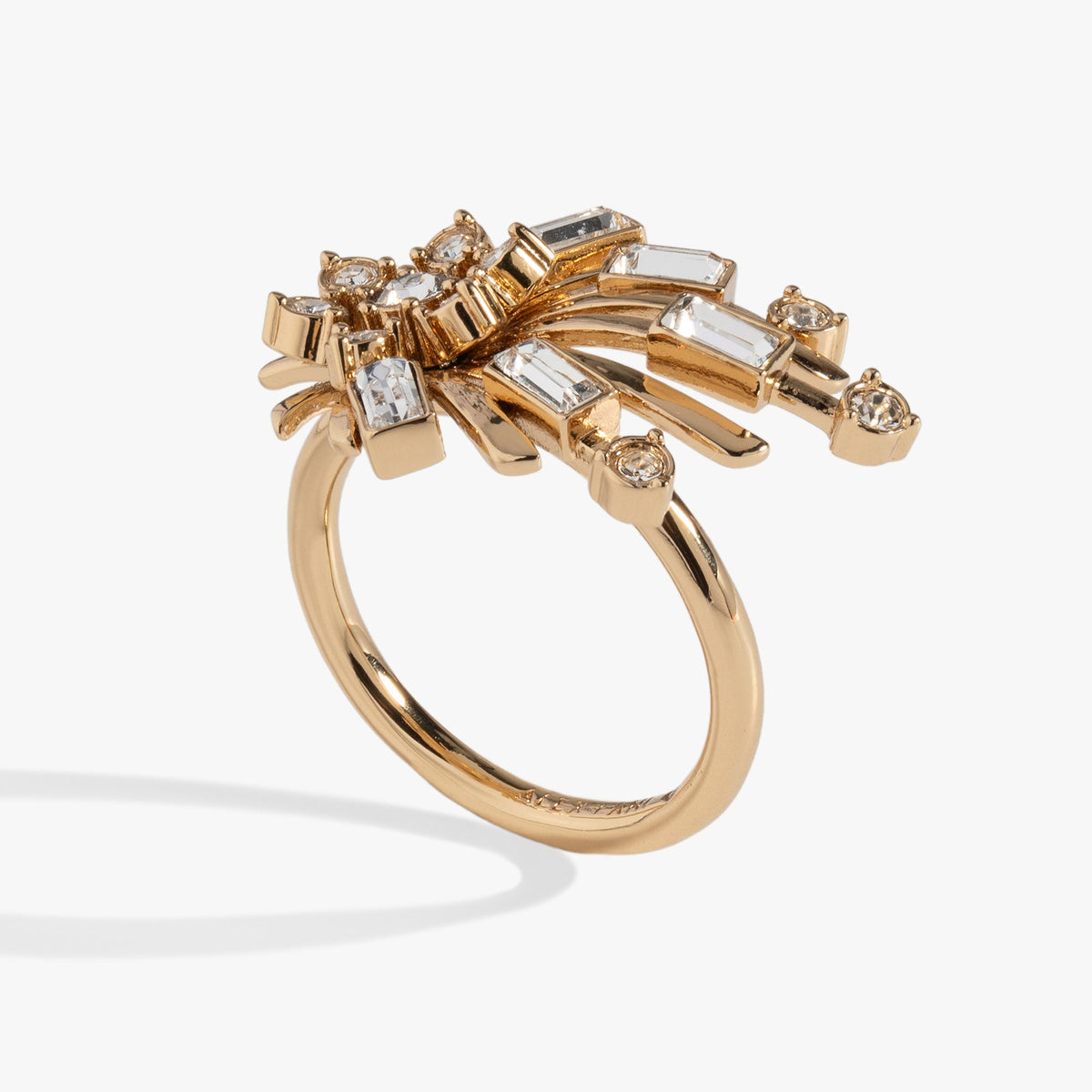 Festive Sparkle Statement Ring Gold | Alex and Ani