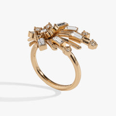 Festive Sparkle Statement Ring Gold | Alex and Ani