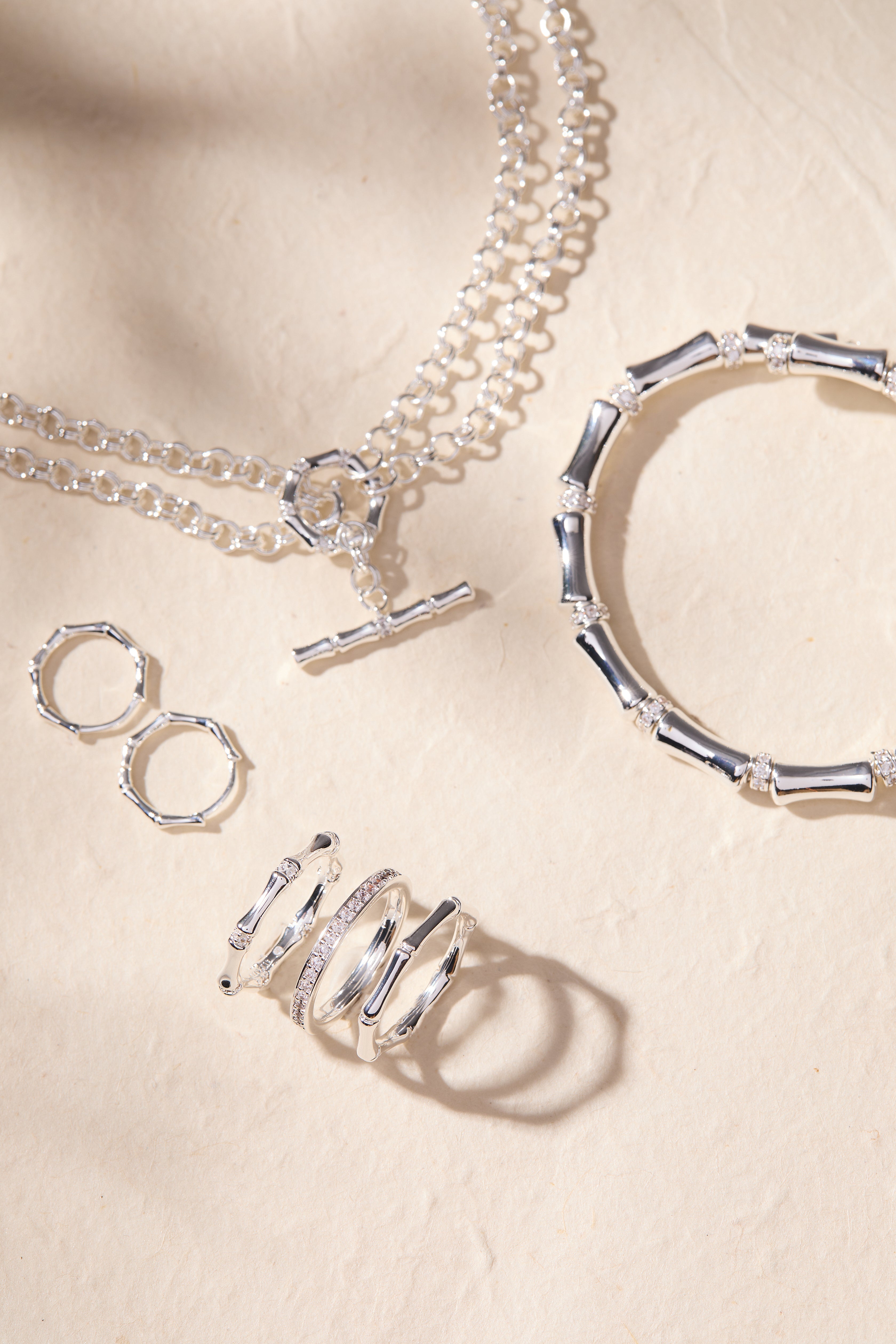 Bamboo Trio Ring Set Gold | Alex and Ani