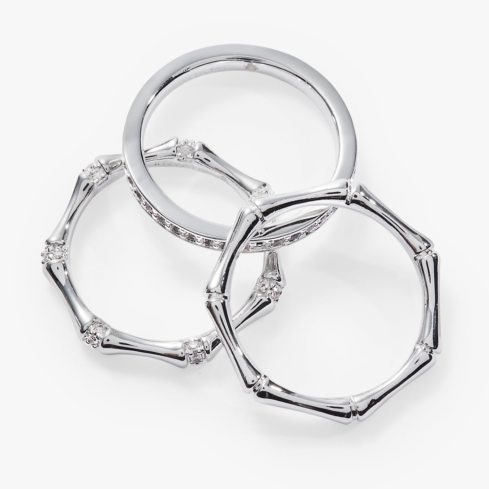 Bamboo Trio Ring Set Gold | Alex and Ani