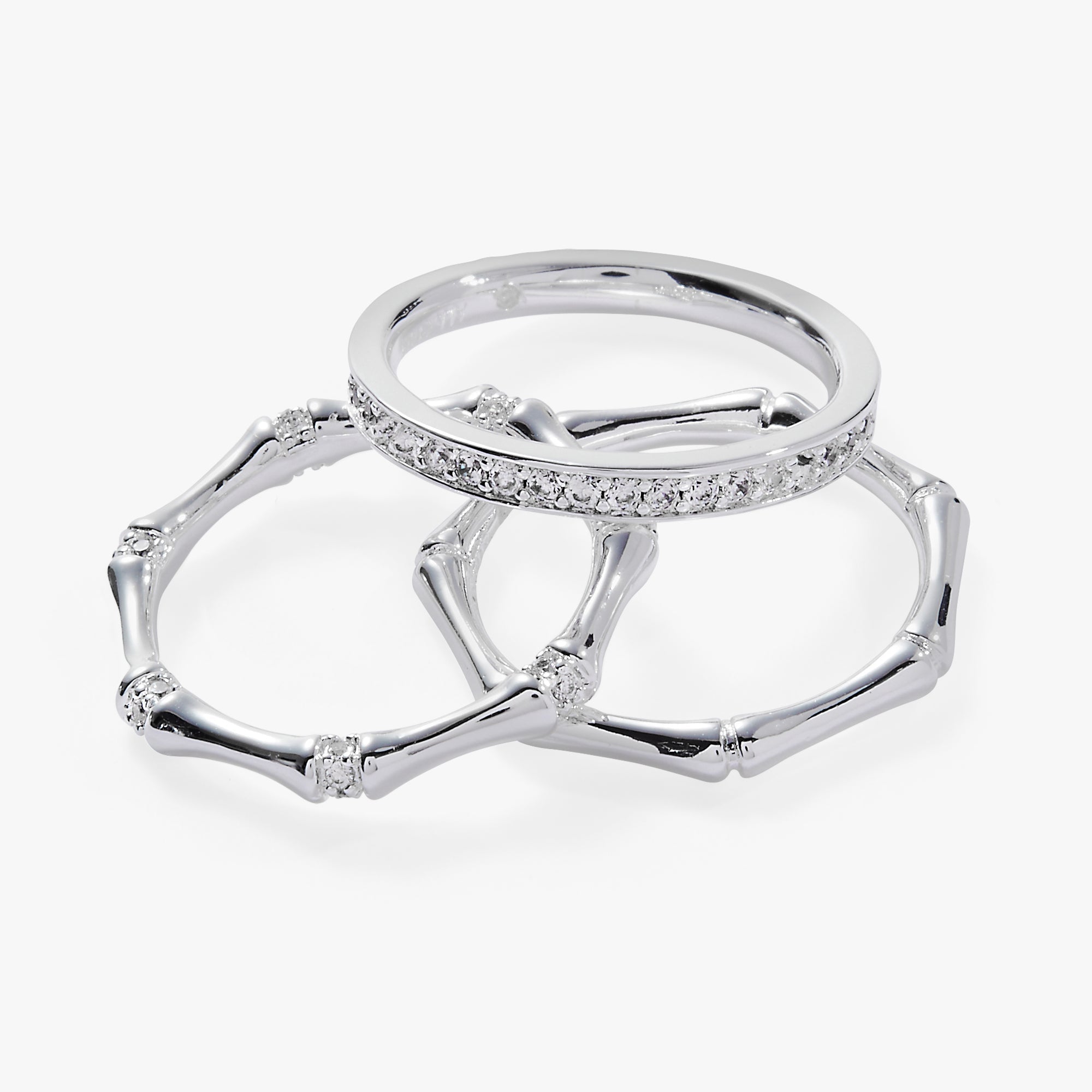 Bamboo Trio Ring Set Gold | Alex and Ani