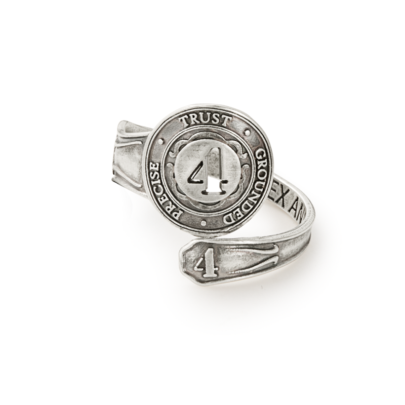 Number 4 Spoon Ring - Alex and Ani Sterling Silver | Alex and Ani