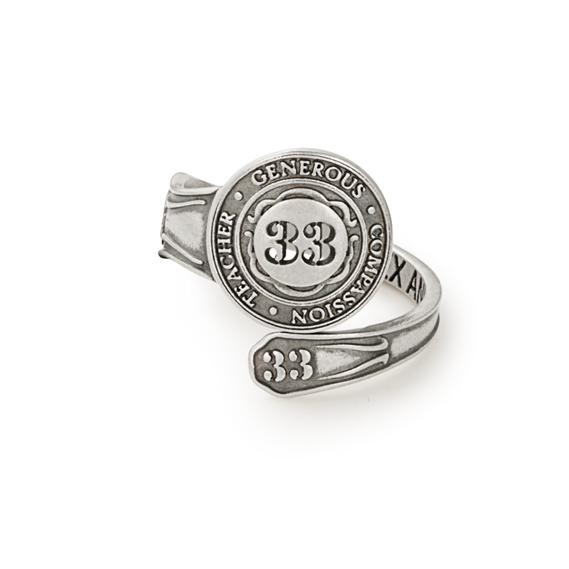 Number 33 Spoon Ring - Alex and Ani Sterling Silver | Alex and Ani