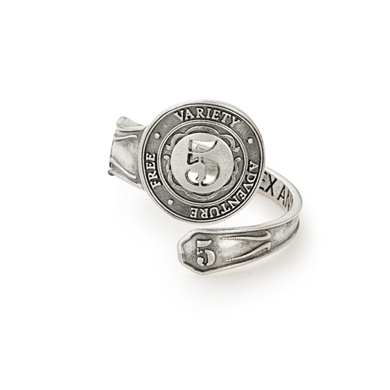 Number 5 Spoon Ring - Alex and Ani Sterling Silver | Alex and Ani