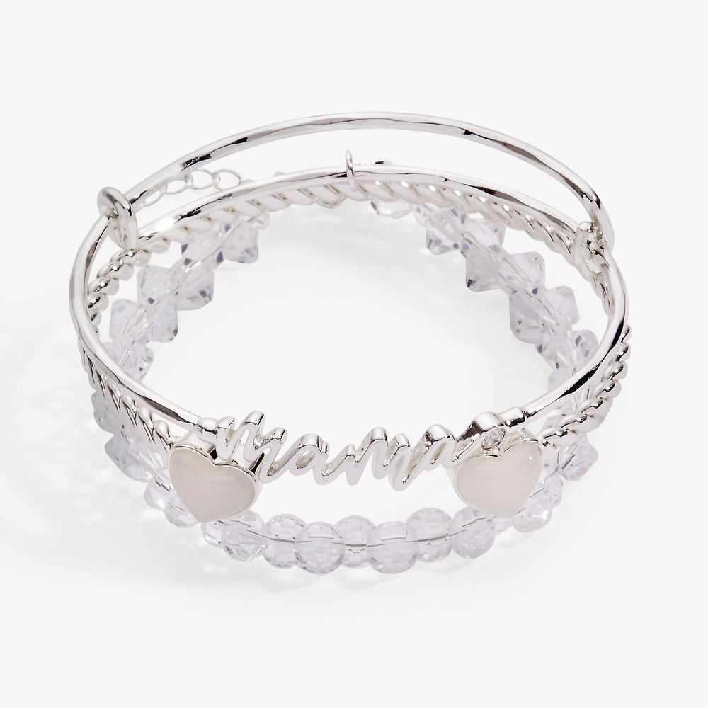 Mama Bangle Set of 3 Silver | Alex and Ani