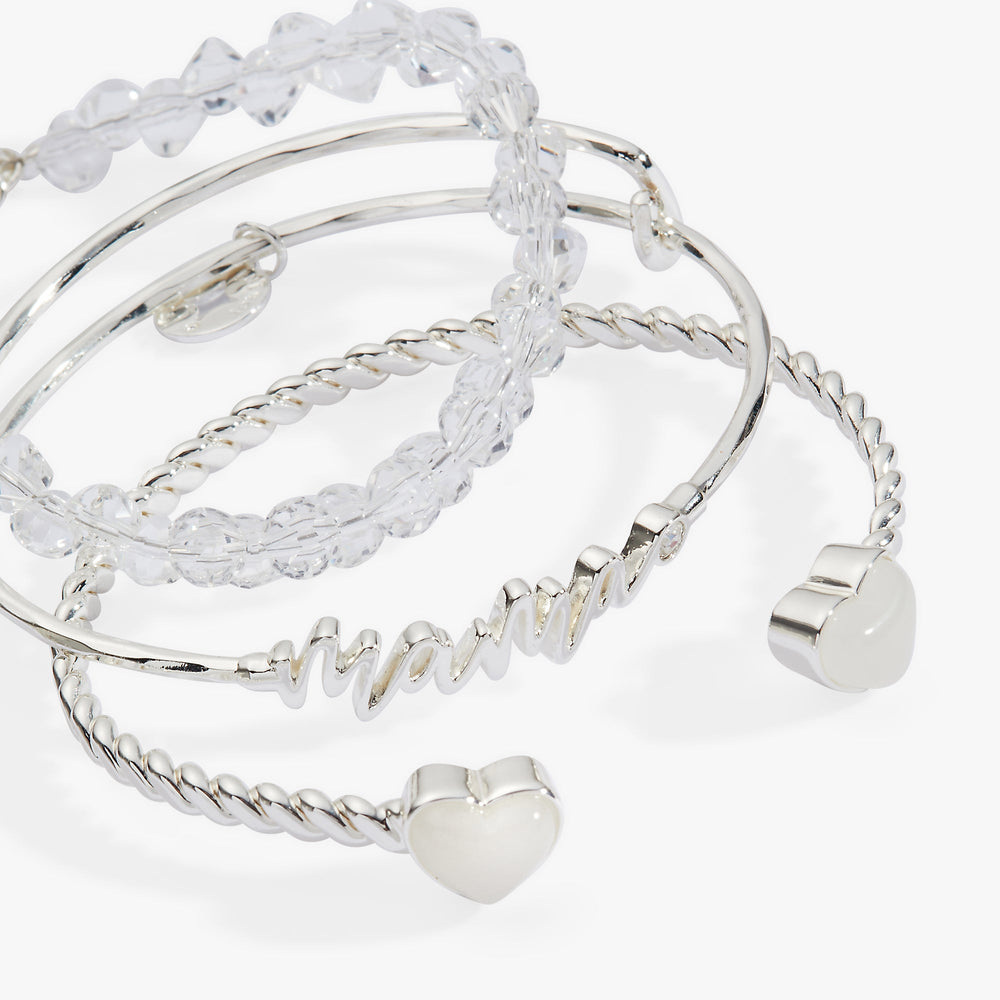 Mama Bangle Set of 3 Silver | Alex and Ani