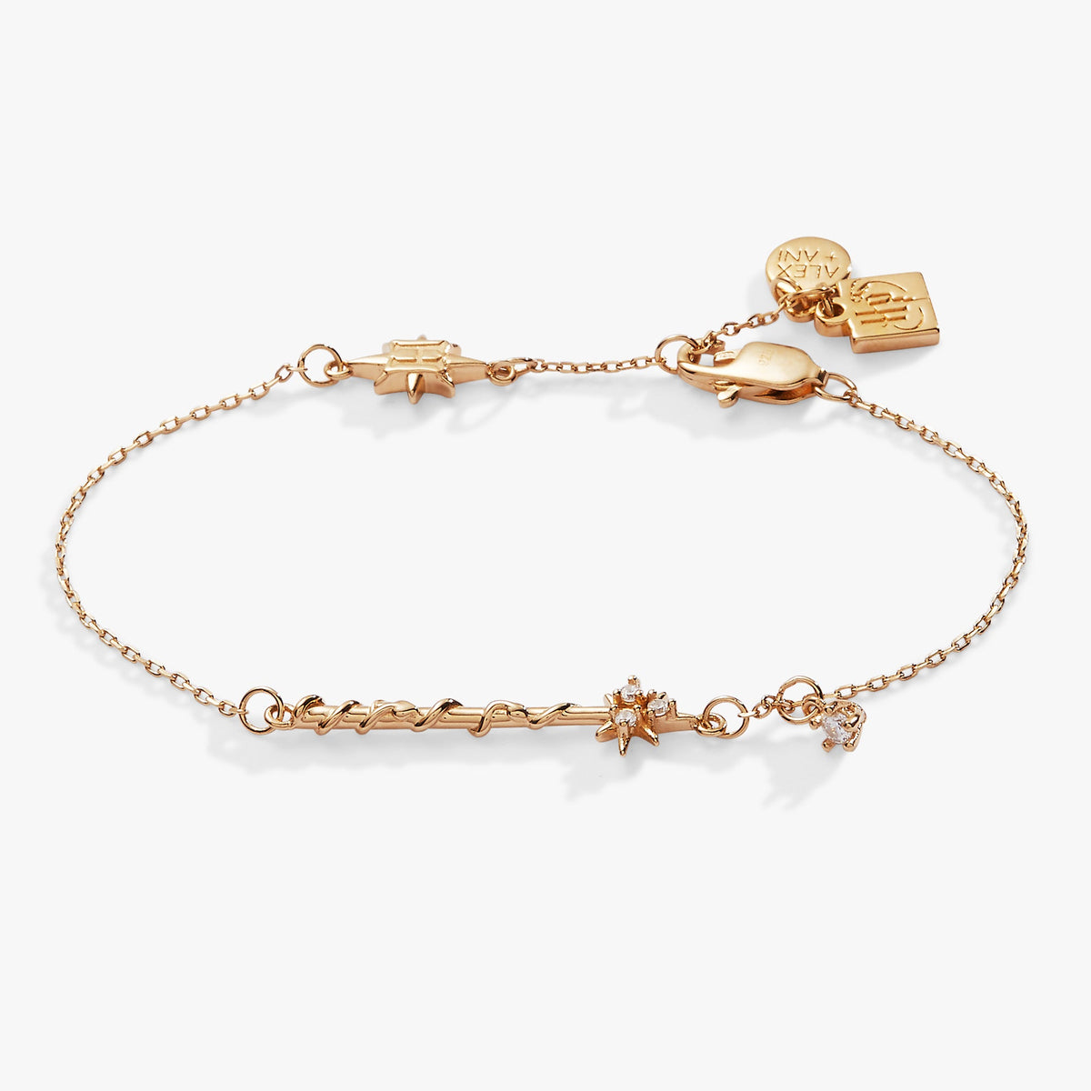 Harry Potter Hermione Wand Bracelet 14kt Gold Over Sterling Silver | Alex and Ani
