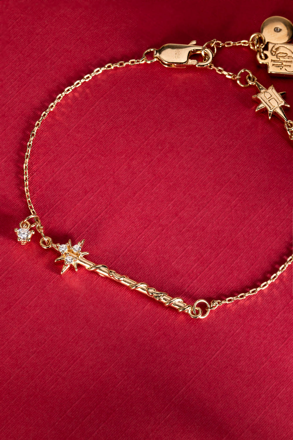 Harry Potter Hermione Wand Bracelet 14kt Gold Over Sterling Silver | Alex and Ani