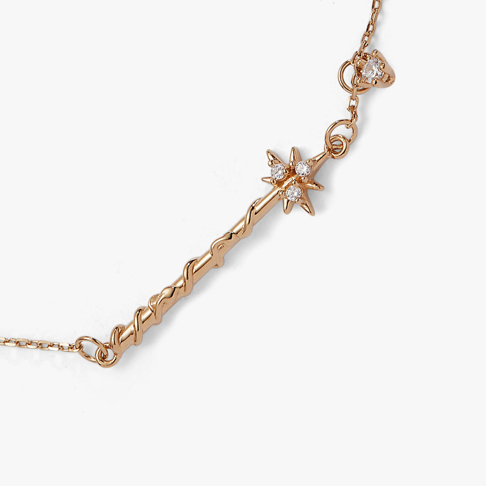 Harry Potter Hermione Wand Bracelet 14kt Gold Over Sterling Silver | Alex and Ani