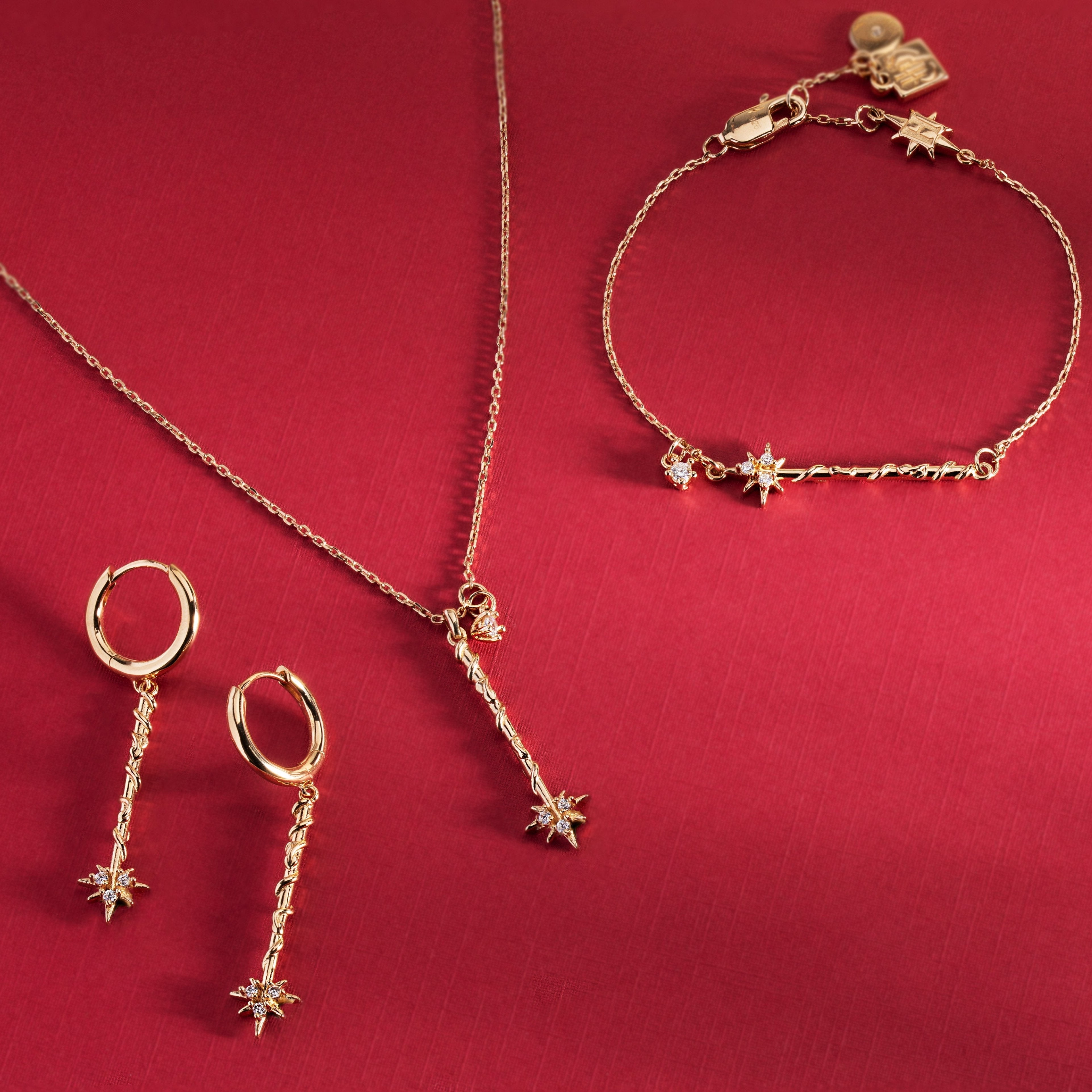 Harry Potter Hermione Wand Necklace 14kt Gold Over Sterling Silver | Alex and Ani